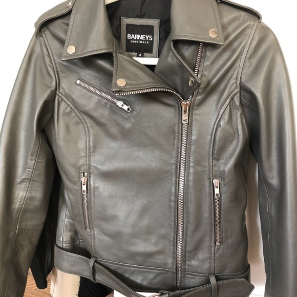 Grey Genuine Leather Jacket - HUGE DISCOUNT - Picture 5 of 5